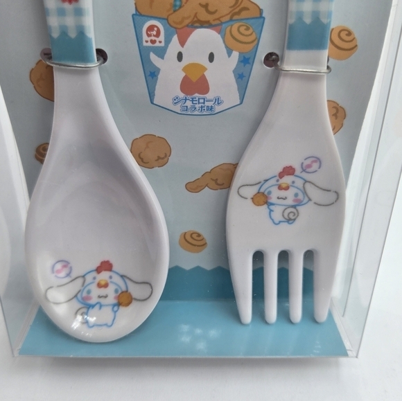 Sanrio Karaage-kun Cinnamoroll Cutlery Set - Picture 2 of 7